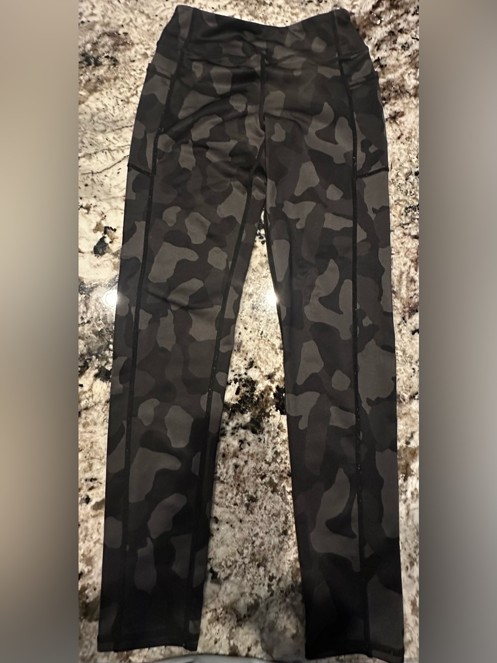 Zella Black & Gray Camo Leggings for Kids
